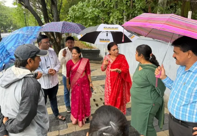 स्थायी समिती सभापती यांनी केली ‘वॉकेबल स्ट्रीट’ची पाहणी