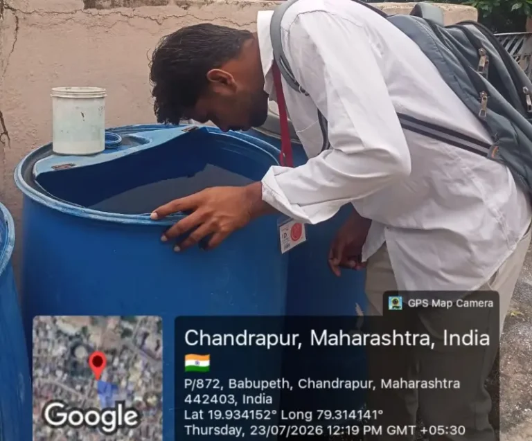 मनपातर्फे डासोत्पत्ती स्थाने तपासणी मोहीम ( कंटेनर सर्वे ) सुरु