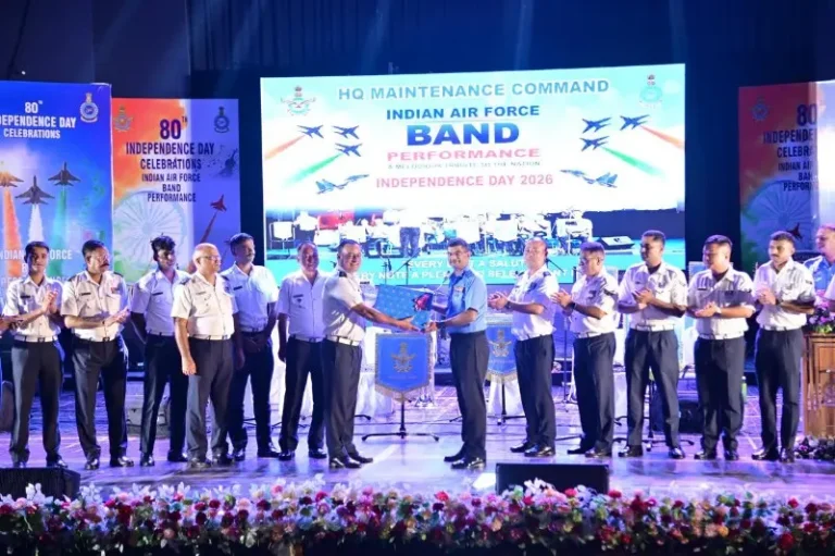 AIR FORCE BAND OF MAINTENANCE COMMAND IAF DELIVERS STIRRING  INDEPENDENCE DAY PERFORMANCE IN NAGPUR