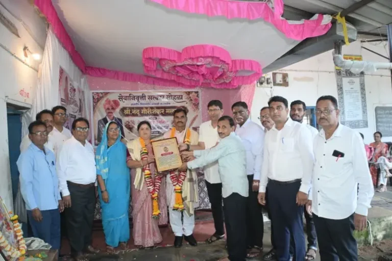 ३४ वर्षांची कर्तव्यनिष्ठा सेवेचा समर्पणाचा गौरव सोहळा !