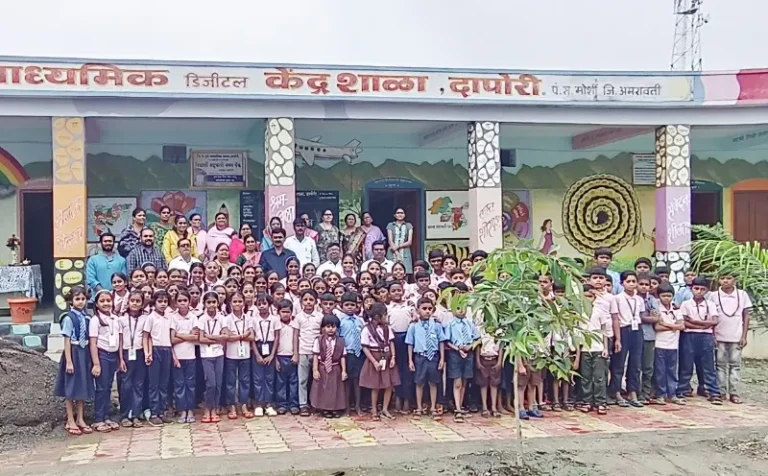 दापोरी जिल्हा परिषद शाळेला जिल्ह्यात अव्वल स्थान मिळवून देणाऱ्या कर्तव्यदक्ष शिक्षकाच्या कार्याचा गौरव !