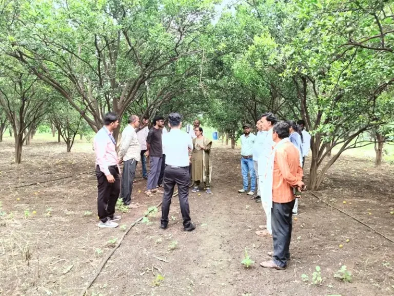 कृषी अधिकारी व शास्त्रज्ञ शेतकऱ्यांच्या बांधावर