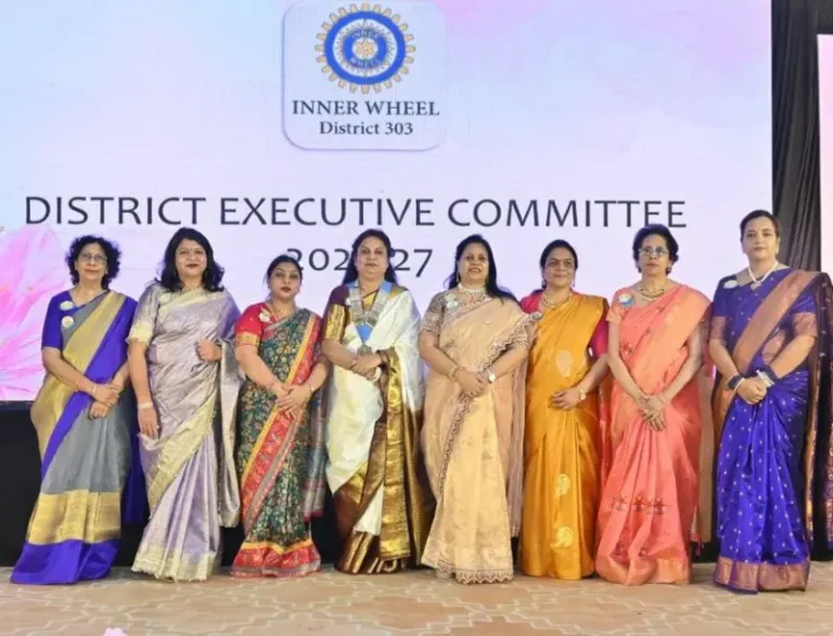 इनर व्हील डिस्ट्रिक्ट ३०३ च्या अध्यक्षपदी मनीषा चौधरी