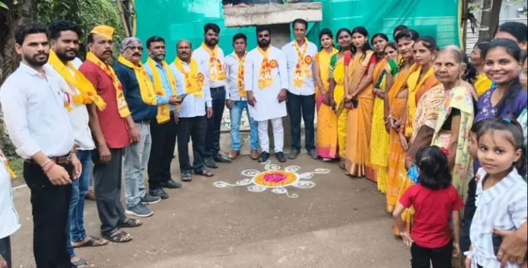 साहित्यरत्न लोकशाहीर अण्णाभाऊ साठे यांच्या १०६ व्या जयंतीनिमित्त वांजरा येथे भव्य रॅली