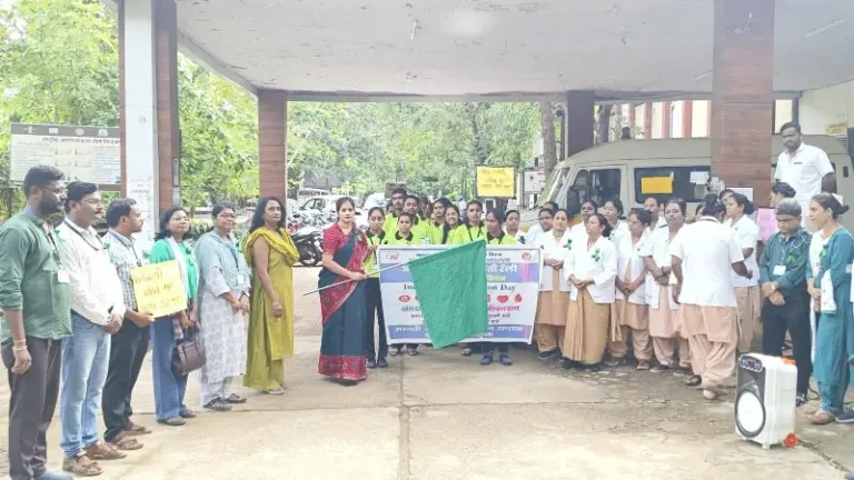 अवयवदान पंधरवाडा निमित्त जनजागृती रॅली उत्साहात संपन्न