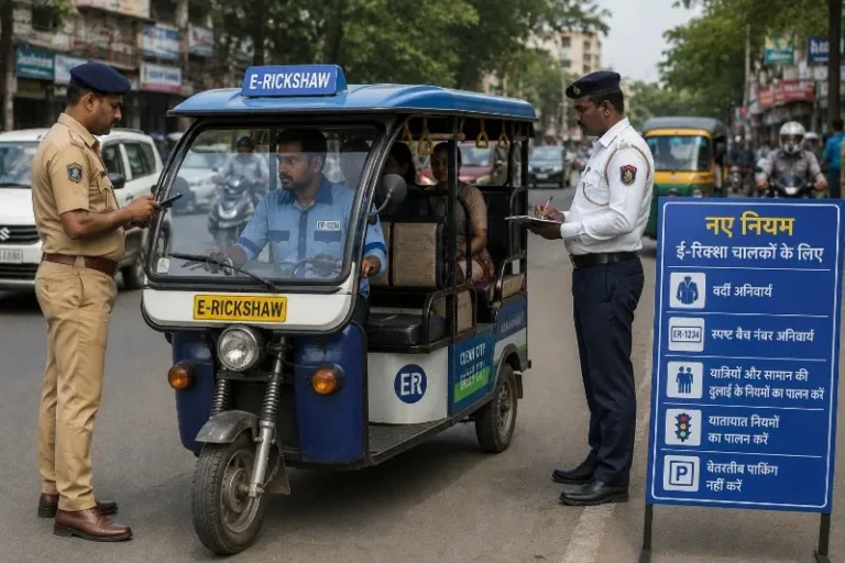 ई-रिक्शा पर कसेगा शिकंजा, वर्दी और बैच नंबर होंगे अनिवार्य
