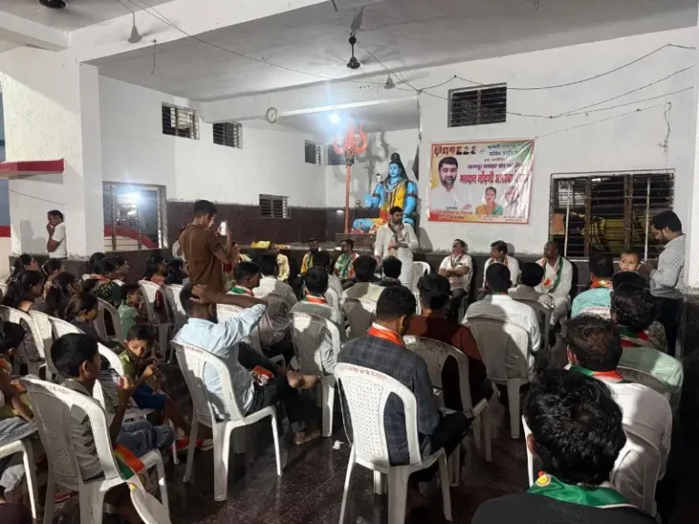 वडोदा येथे राष्ट्रवादी काँग्रेस शरदचंद्र पवार पक्षाची आढावा बैठक