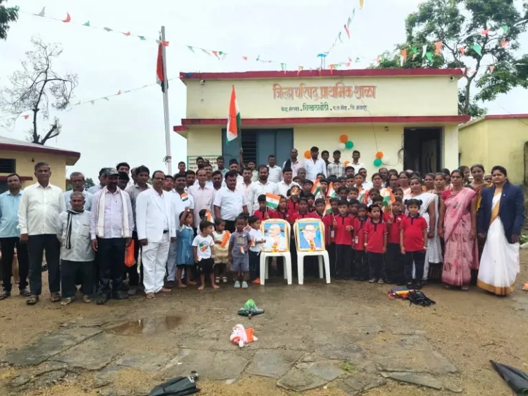 चिखलाबोडी शाळेत उत्साहात स्वातंत्र्य दिन साजरा