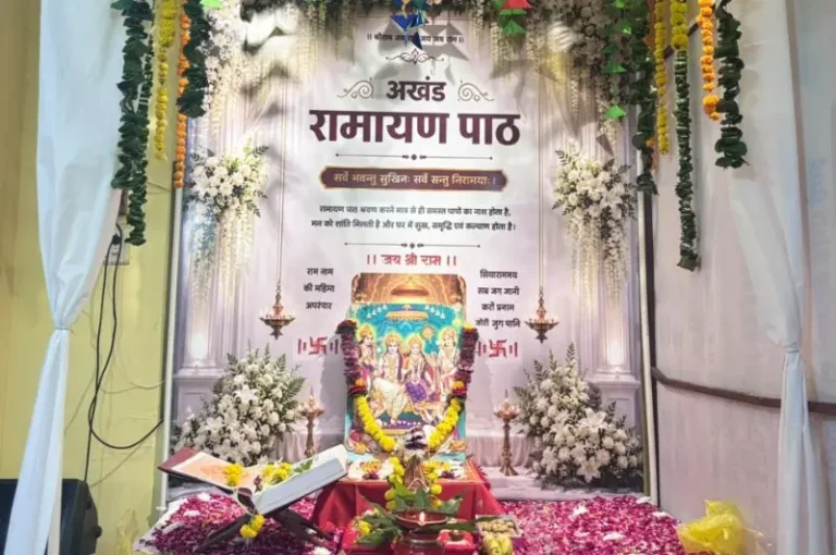 शिव छत्रपती नगरात अखंड रामायण पाठाने भक्तिमय वातावरण