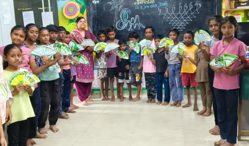 नागपंचमी निमित्त जि प प्राथमिक शाळा तोंडली येथे विविध उपक्रमांचे आयोजन नागपंचमी निमित्त जि प प्राथमिक शाळा तोंडली येथे विविध उपक्रमांचे आयोजन