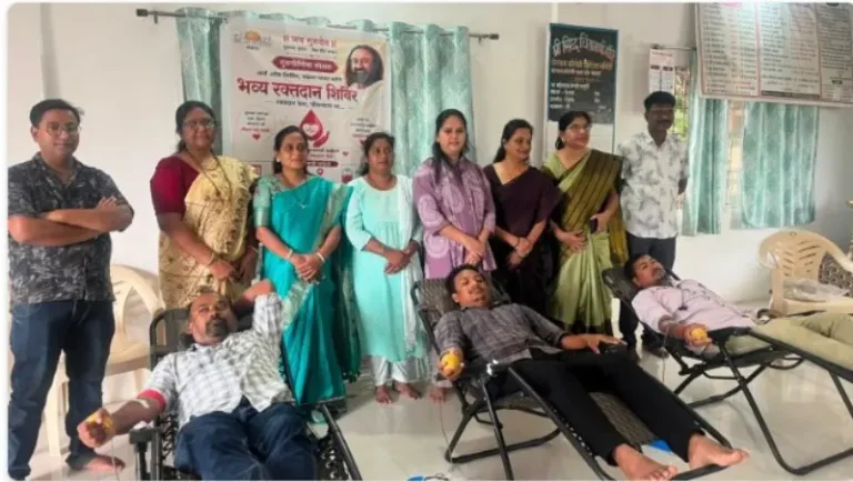 चिंतामणी मंदिरात गुरुपौर्णिमा महोत्सवाचा उत्साह; रक्तदान शिबिराला भाविकांचा उत्स्फूर्त प्रतिसाद