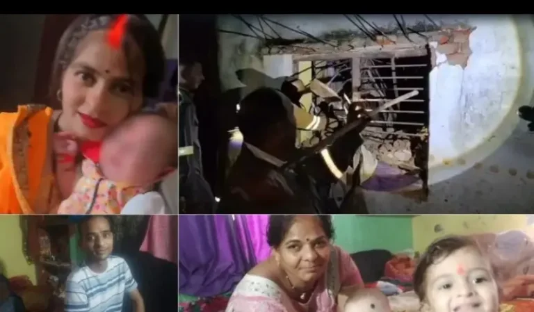 ढहा 100 साल पुराना मकान, एक ही परिवार के 6 की मौत
