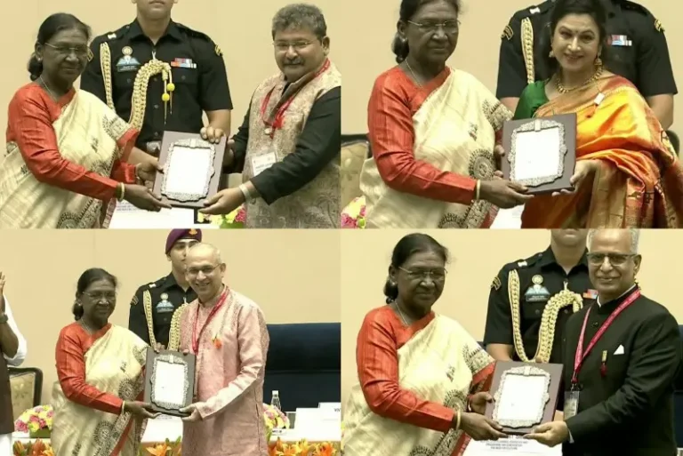 राष्ट्रपती द्रौपदी मुर्मू यांच्या हस्ते संगीत नाटक अकादमी पुरस्कार प्रदान