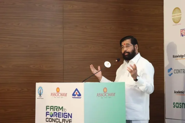 फार्म टू फॉरेन’ मोहिमेतून महाराष्ट्रातील कापड उद्योगाला मिळणार जागतिक झळाळी – उपमुख्यमंत्री एकनाथ शिंदे