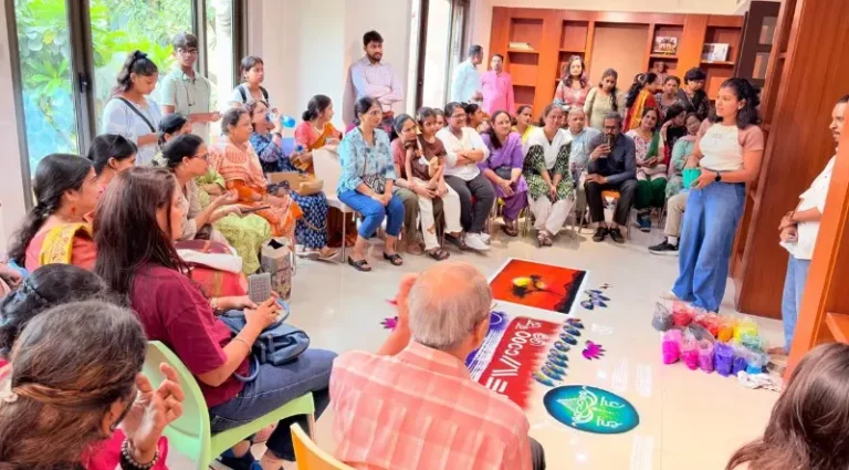 महाराष्ट्र सदनात रंगला रांगोळी कार्यशाळा