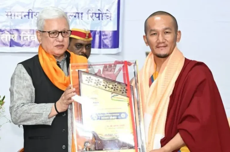 Governor Confers National Integration and Social Harmony Award on Ladakh’s Palga Rinpoche and Indresh Kumar