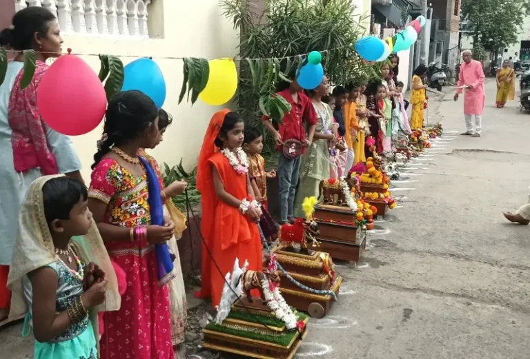गणेश नगर कन्हान येथे तान्हा पोळा थाटात संपन्न