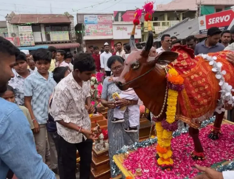 बोजारा’च्या दक्षिणेने चिमुकल्यांच्या आनंदाला उधाण, खाप्यात तान्हा पोळा उत्साहात; नंदीबैलांच्या सजावटीने शहरात रंगत
