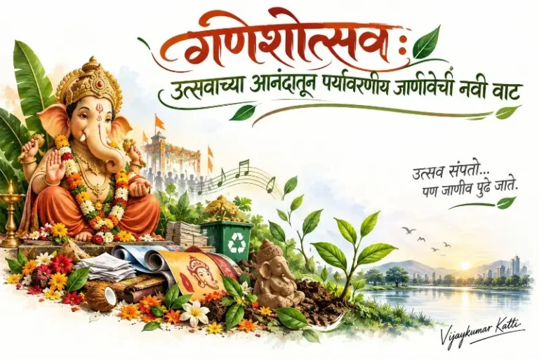 गणेशोत्सव : उत्सवाच्या आनंदातून पर्यावरणीय जाणीवेची नवी वाट