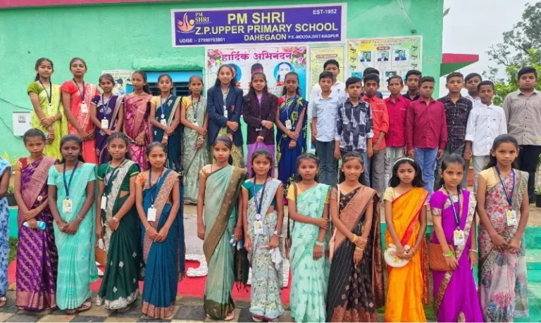 पीएम श्री जिल्हा परिषद उच्च प्राथमिक शाळा दहेगाव येथे शिक्षक दिनाचा कार्यक्रम, तसेच दहीहंडीचा कार्यक्रम उत्साहात