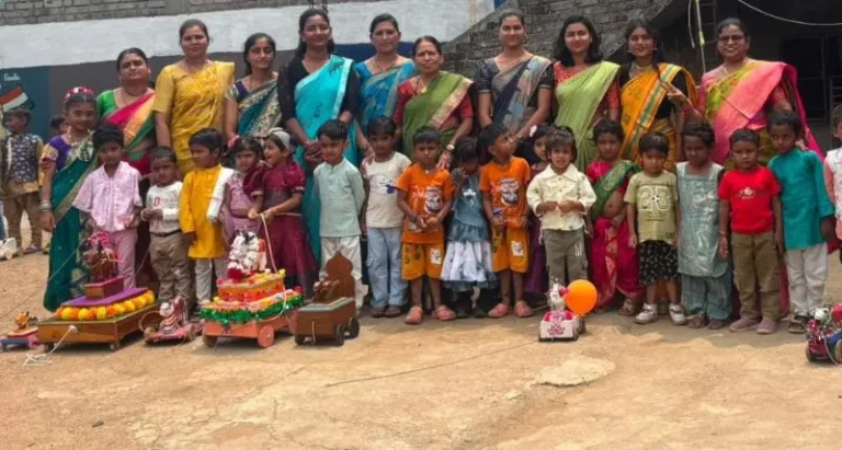 निमखेडा येथील विश्रांती कॉन्व्हेंट स्कूलमध्ये पोळा उत्सव उत्साहात साजरा 