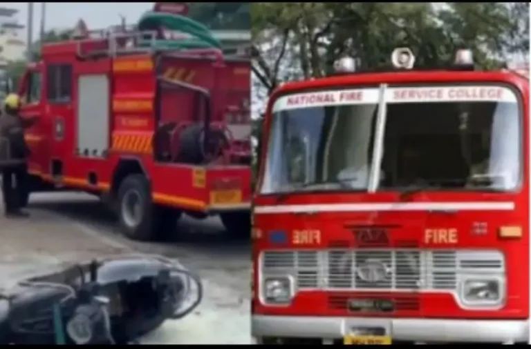 फायरब्रिगेडचा बंब आग विझवायला आला पण पाणीच नव्हतं?