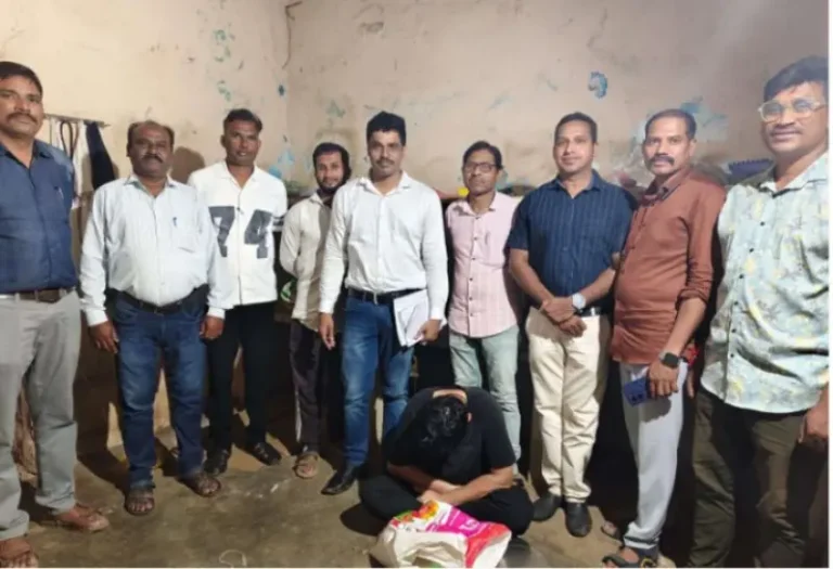 सिंगोरी फाट्यावर डोडा भुकटीचा साठा जप्त; १३.६१ लाखांचा मुद्देमाल ताब्यात