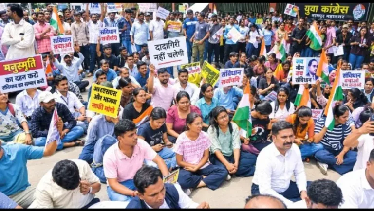पेपर लीक के खिलाफ विदर्भ के छात्रों का हुंकार
