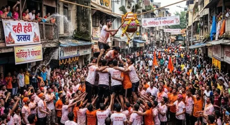 दही-हांडी स्पर्धा में नियमों की अनदेखी