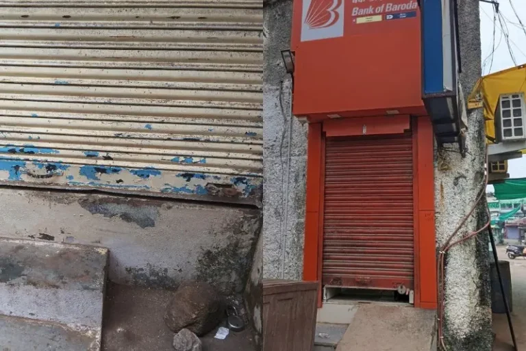बाजार चौकात धाडसी चोरीचा प्रयत्न; एटीएमसह ज्वेलर्सचे दुकान फोडले