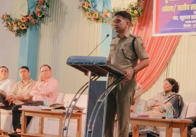 गणेशोत्सवात शांतता राखा, अफवांकडे दुर्लक्ष करा; तुमसरमध्ये सलोखा बैठक नियम मोडणाऱ्यांवर कठोर कारवाईचा पोलीस अधीक्षक नूरुल हसन यांचा इशारा