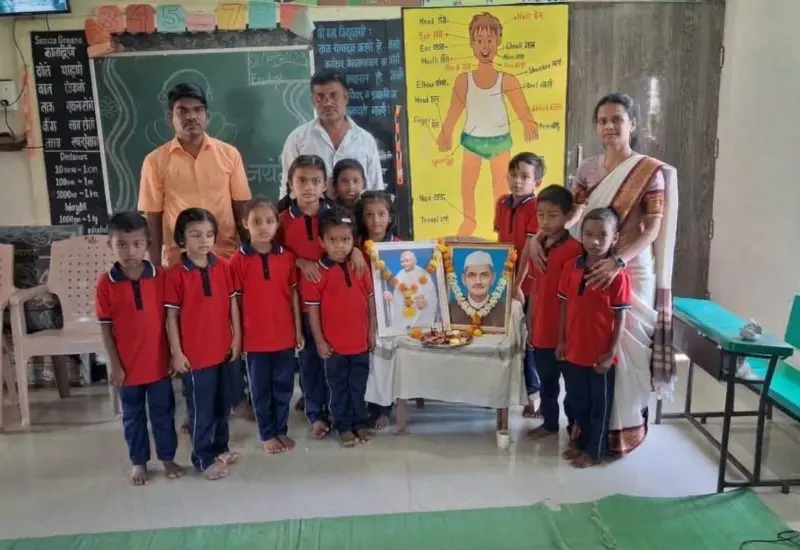 जिल्हा परिषद प्रायमरी सेमी इंग्लिश स्कूल, भोवरी येथे गांधी जयंती व लाल बहादूर शास्त्री जयंती उत्साहात साजरी जिल्हा परिषद प्रायमरी सेमी इंग्लिश स्कूल, भोवरी येथे गांधी जयंती व लाल बहादूर शास्त्री जयंती उत्साहात साजरी