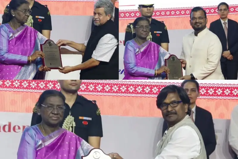 राष्ट्रीय कला प्रदर्शनात महाराष्ट्राच्या तीन कलाकारांचा गौरव राष्ट्रीय कला प्रदर्शनात महाराष्ट्राच्या तीन कलाकारांचा गौरव