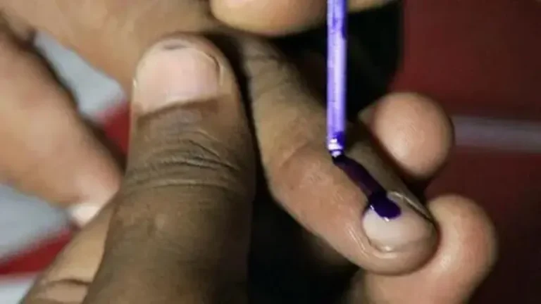 बैंगनी की जगह काली स्याही का इस्तेमाल